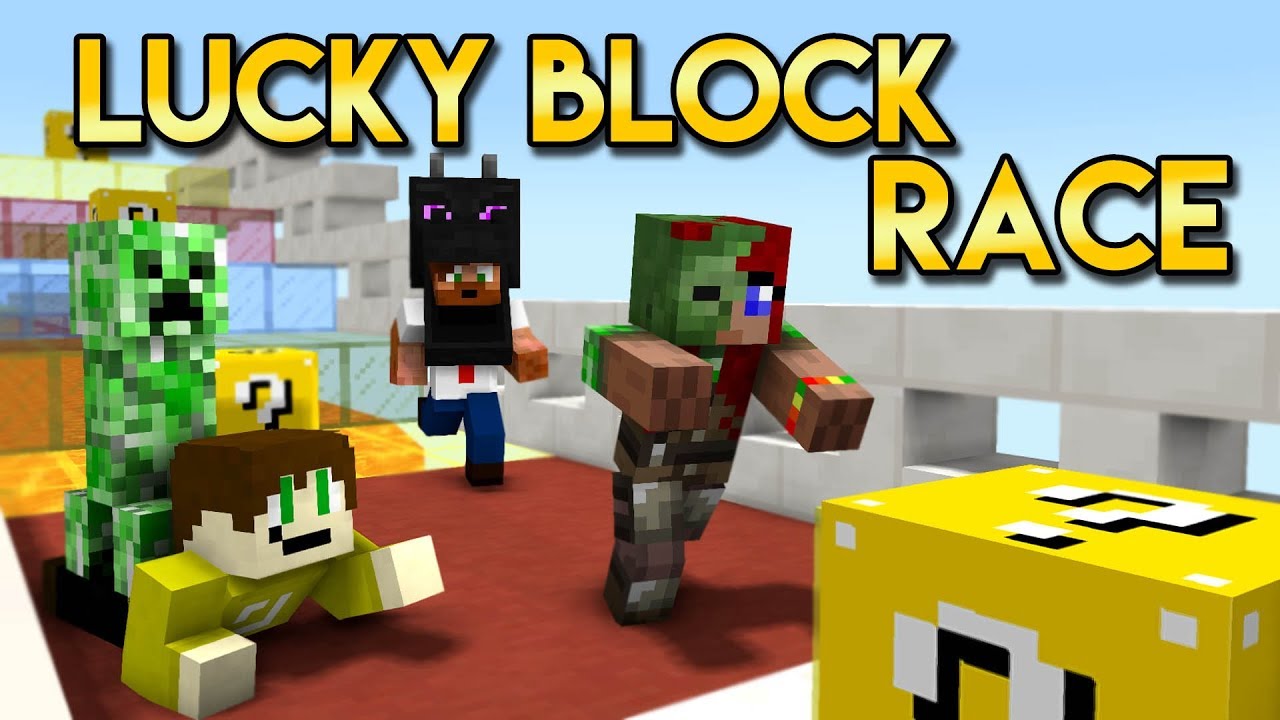 LUCKY BLOCK RACE!! 🤣💥 Med Ufosxm & Stamsite