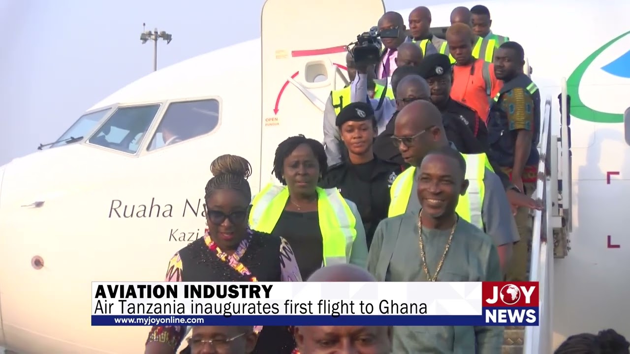 Aviation industry: Air Tanzania inaugurates first flight to Ghana. #JoyNews
