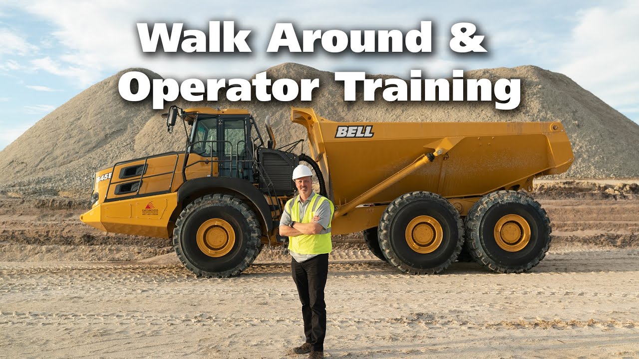 Walk Around and Learn How to Operate Bell Large Articulated Dump Trucks