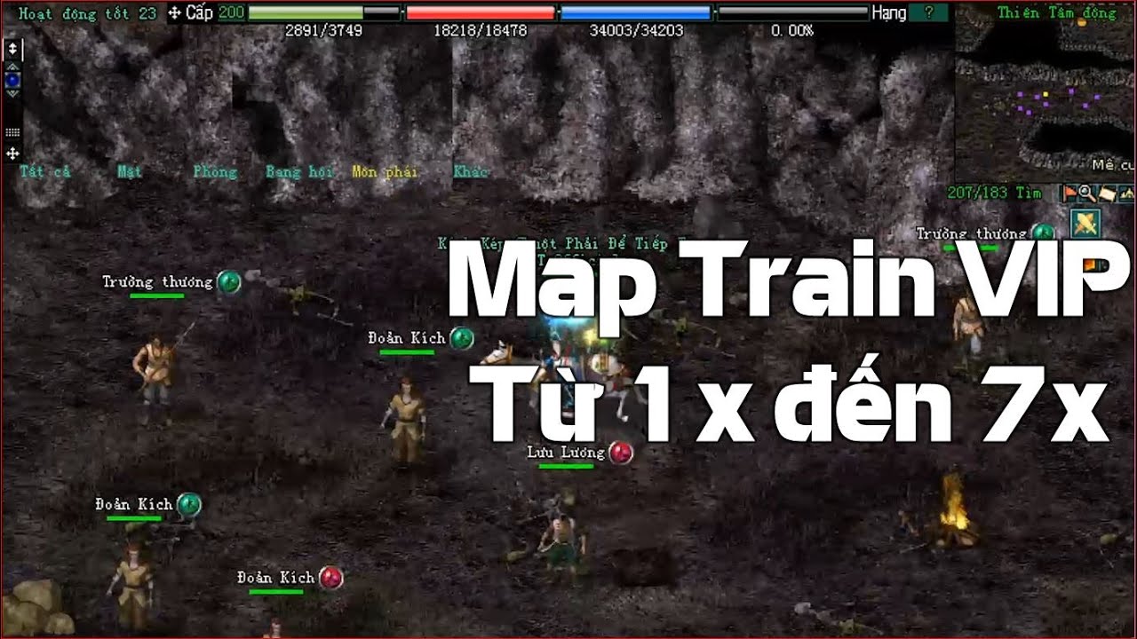 Map Train Vip Nhất Từ 1x Đến 7x Nhiều Qu&aacute;i Để Train Đua Top Nhiều Người Chưa Biết Đến Trong VLTK 1