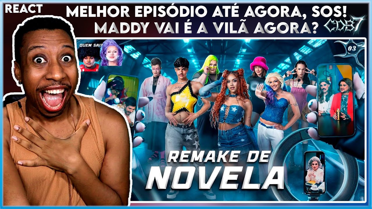 Reagindo EP3. Corrida das Blogueiras 7: REMAKE DE NOVELA BLOGUEIRINHA A FEIA | JEFF MATTIAS REACT