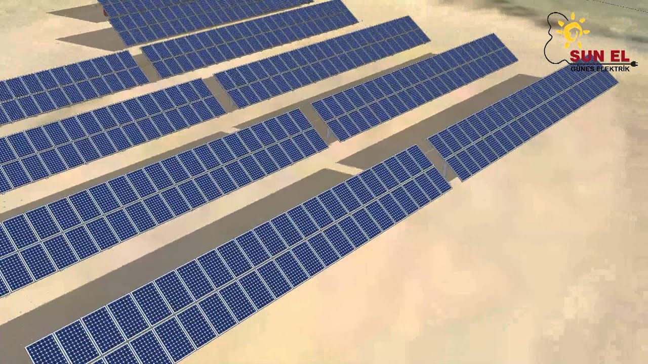 100KW PV project 3D presentation