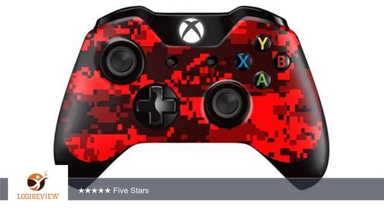 Xbox One Controller/Gamepad Skin / Cover / Vinyl Wrap - Red Digital Camouflage Design (Pack of 2