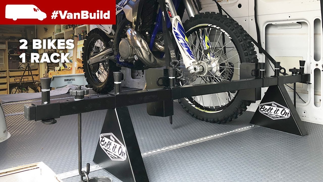 Bolt It On Motorcycle Rack Install | Moto Van Build Update