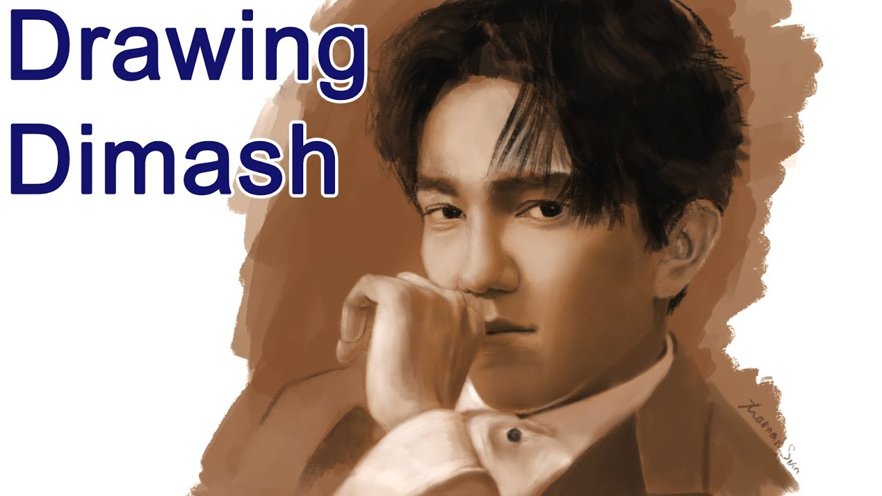 How I think about making drawing 3d like Dimash's portrait etc