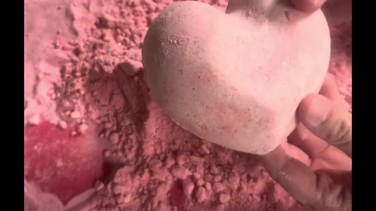 Valentines baking soda crumble 💌 ASMR