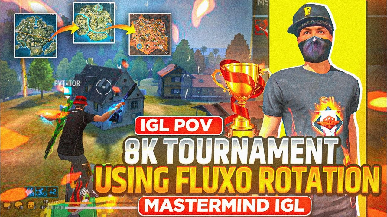 MASTER IGL 🧠 USING FLUXO ROTATION 🥶 | 8K TOURNAMENT POV 👀 #freefire #igl 