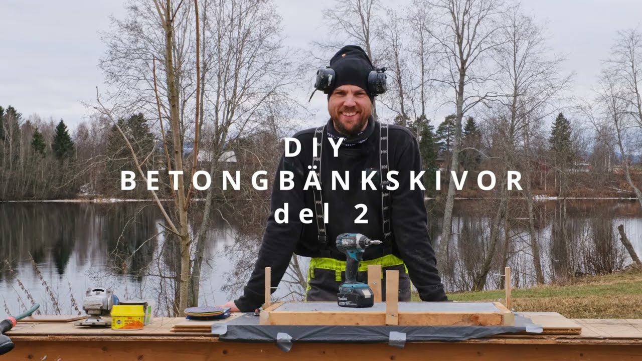 DIY Bänkskivor i betong - del 2