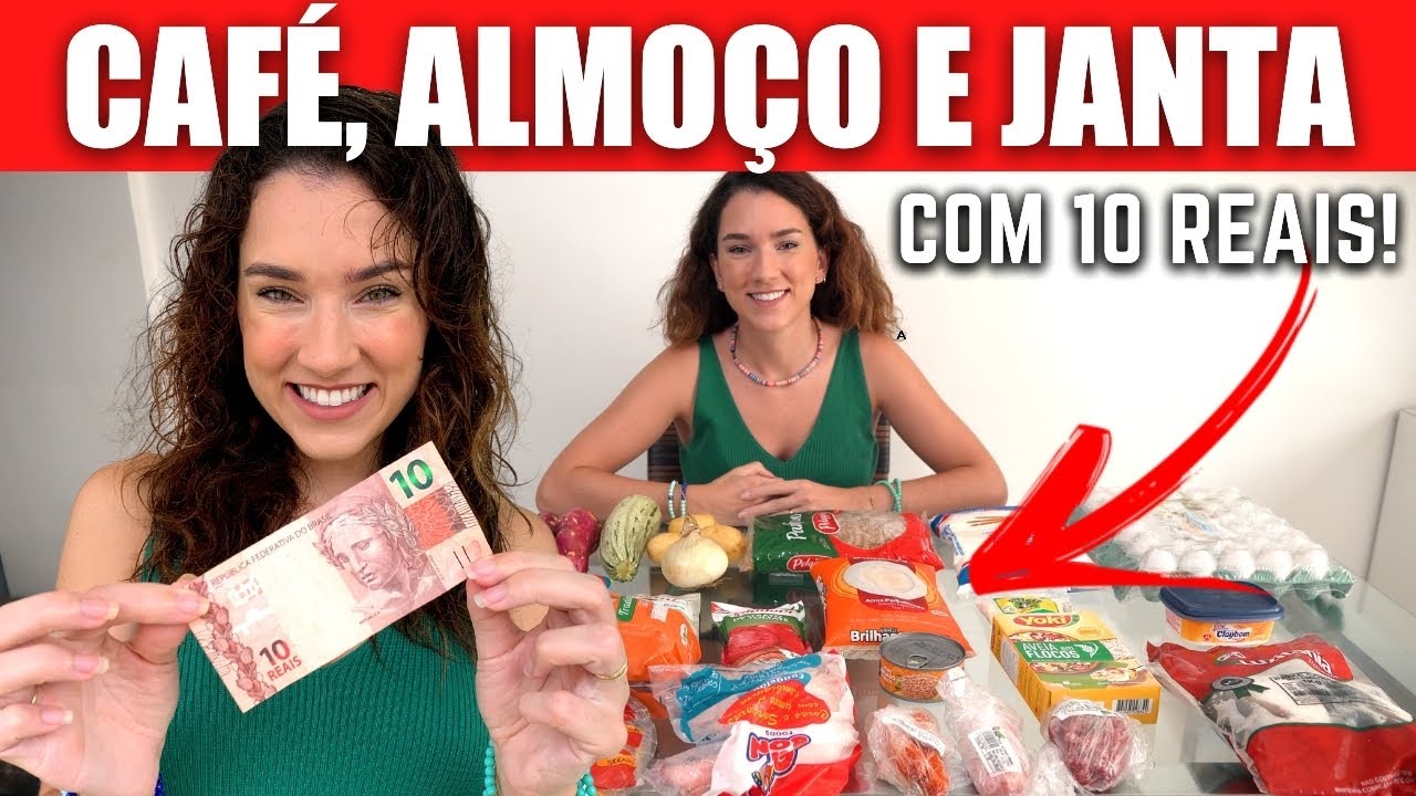 10 DIAS DE COMIDA COM R$100,00!