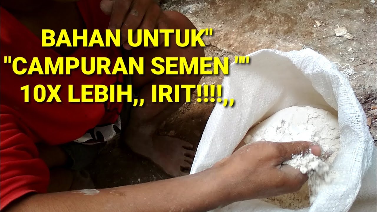 Cara membuat irit acian semen
