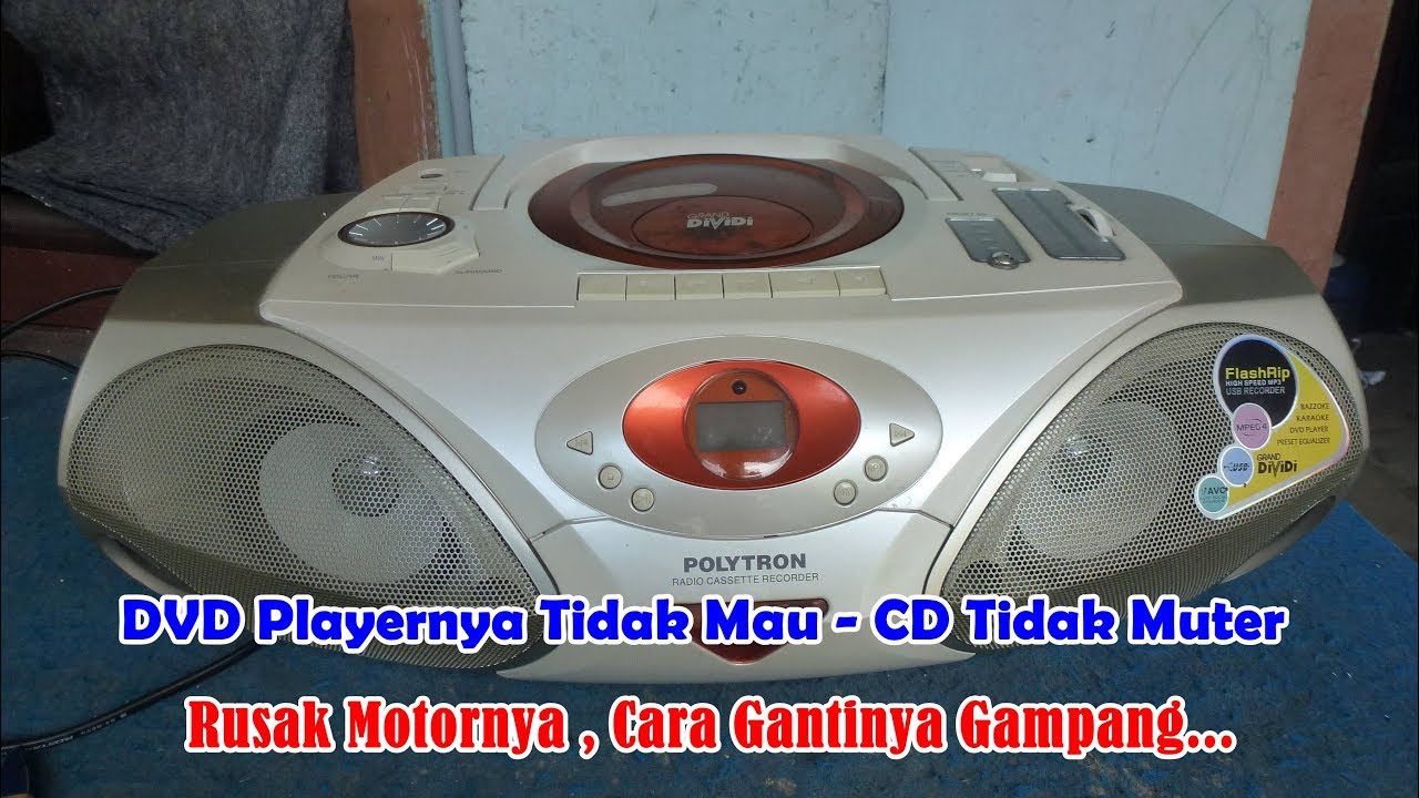 Servis Compo Polytron GD512R Rusak CD Tidak Mau Muter