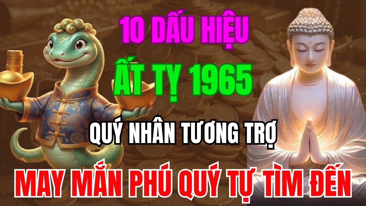 10 Dấu Hiệu ẤT TỴ 1965 Được Trời Thương Phật Độ, Quý Nhân Tương Trợ, May mắn Phú Quý Tự Tìm Đến