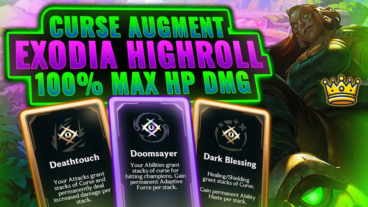Stacking Curse Augments: Infinite Free Stats - Craziest Highroll Game | League Arena Gameplay