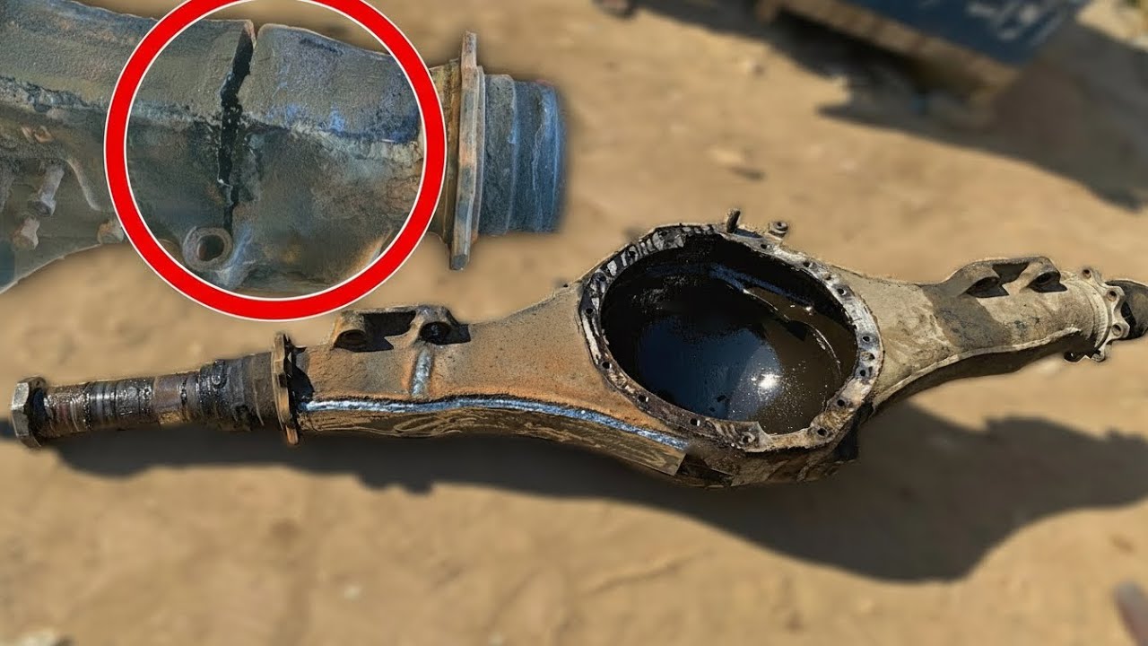 Truck Rear axel Tube Repairing||How axel tube repair