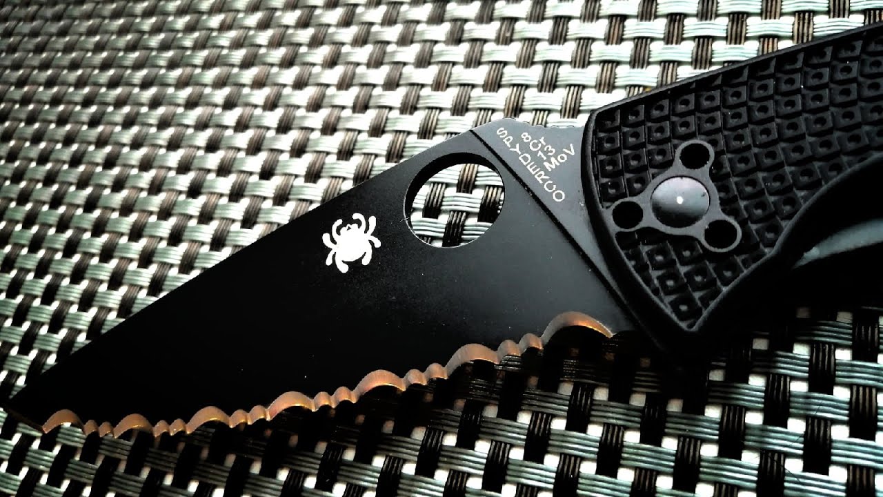 Нож с серрейторным лезвием на ЕДС, Spyderco Tenacious Lightweight