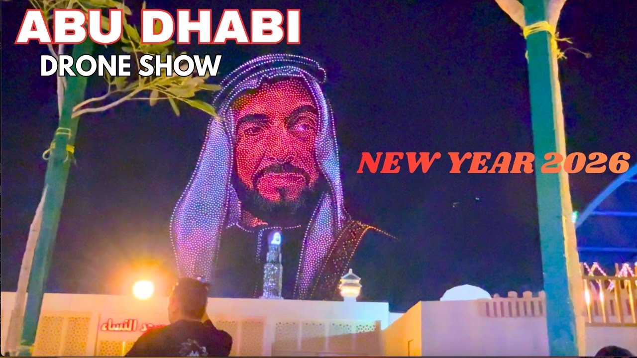 ABU DHABI | New Year 2026 Drone Show  at Sheikh Zayed Festival
