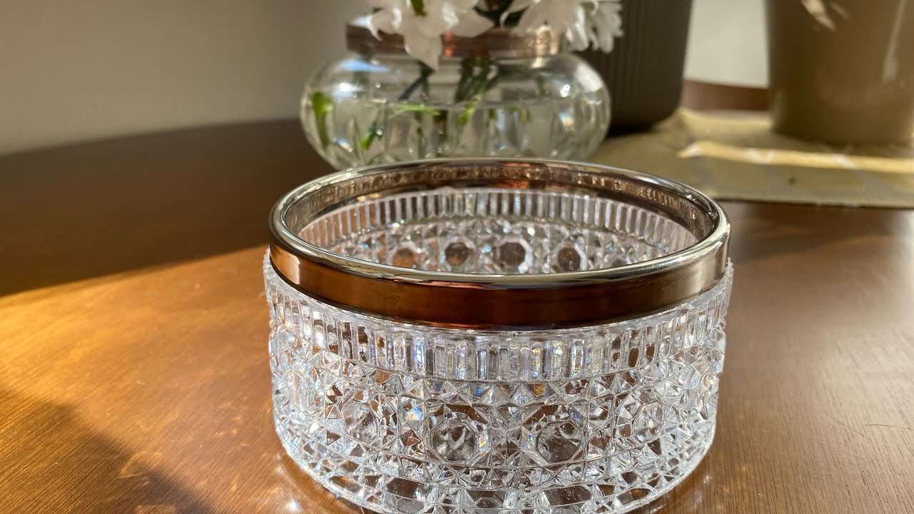 ASMR. Unpacking vintage crystal vase 🏺 АСМР. Распаковка винтажной хрустальной вазы 💎 kristal vazo 🏮