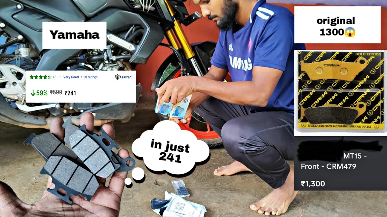 Yamaha MT-15 Brake Pad Change I VESRAHCERAMIC BRAKE PAD | How to change Brake PadsDIY