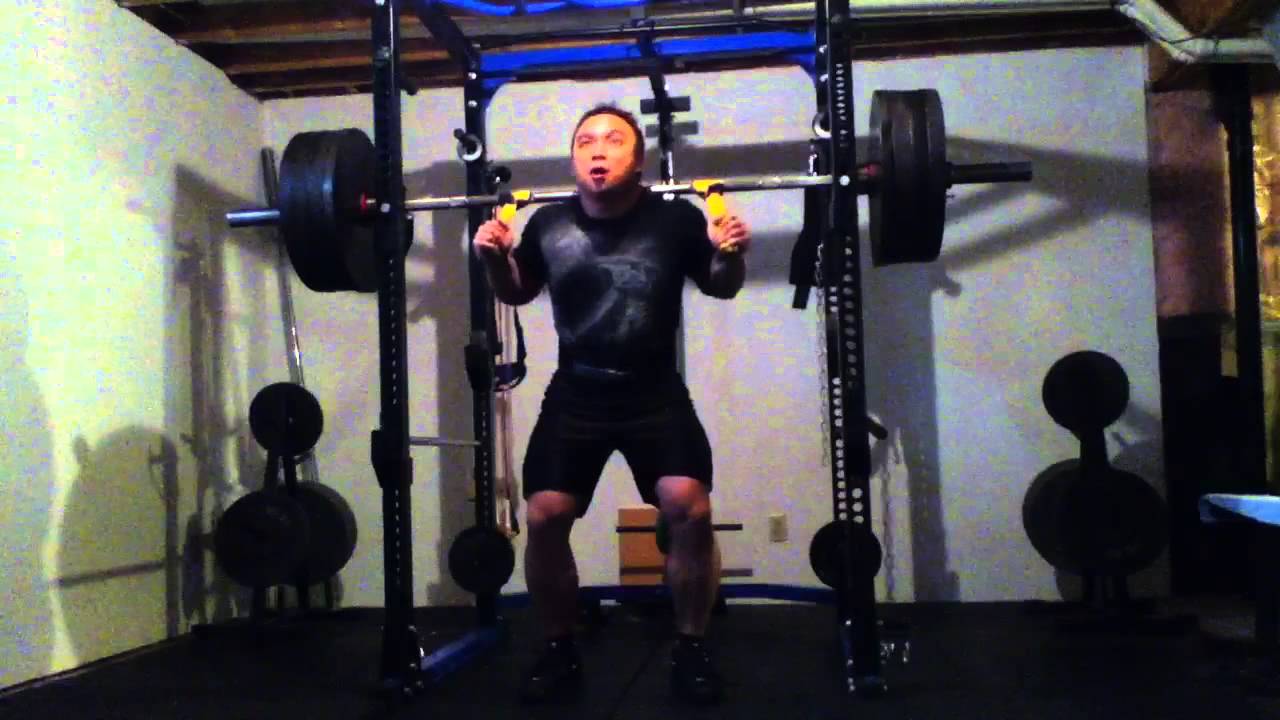 Squat With Straps: 415lbs x 3