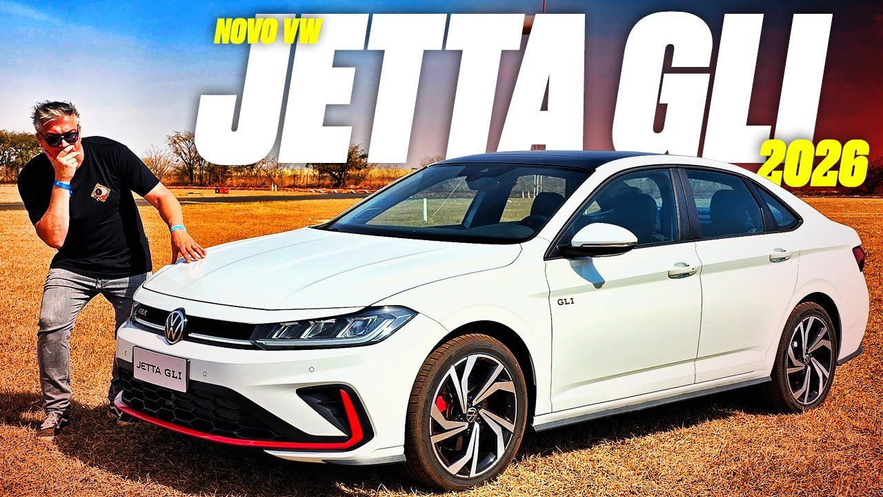 Novo VW Jetta GLi 2026 - TUDO O QUE MUDOU NO SEDÃ! QUANTO VAI CUSTAR? FICOU MAIS POTENTE? 
