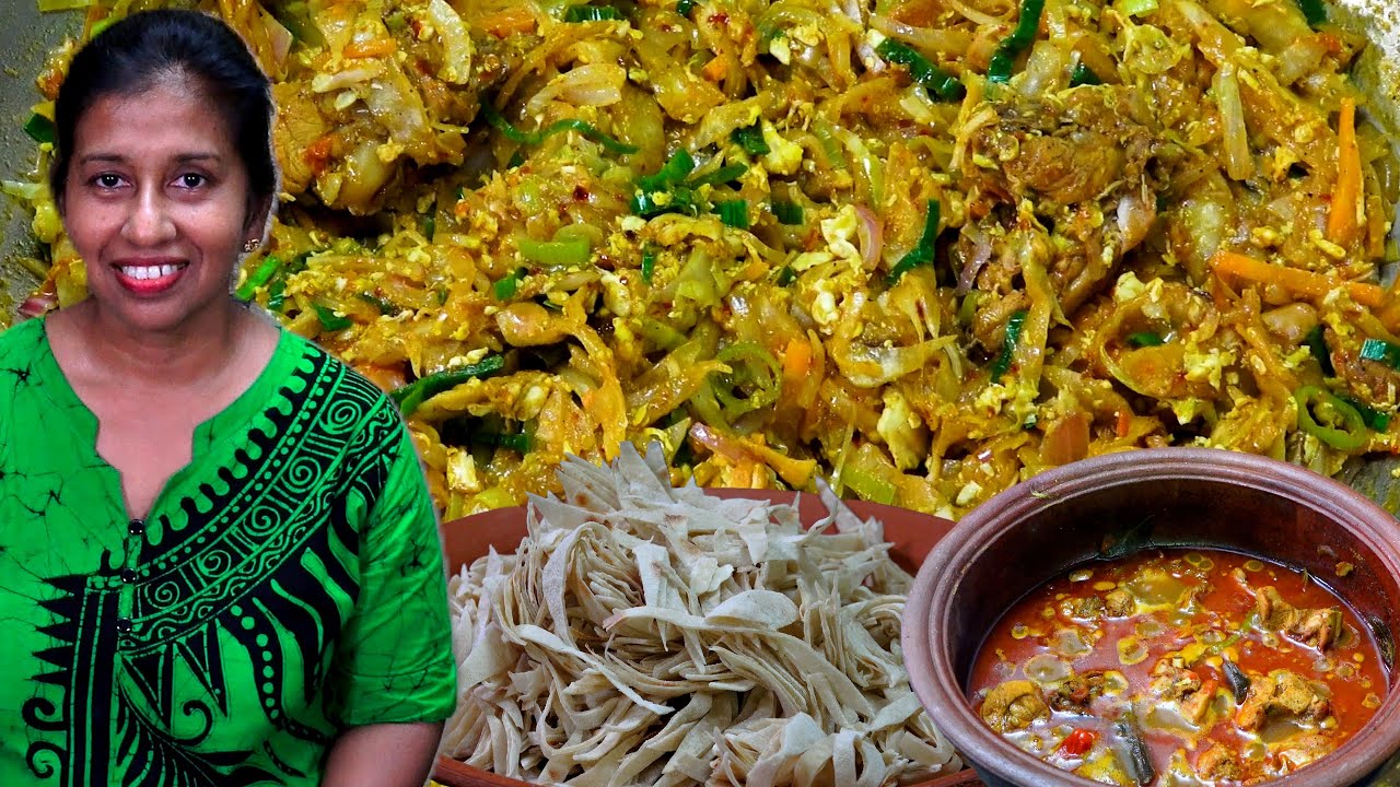 Homemade Koththu Roti Recipe 😋 Soft Thin Roti with Chicken | Best Village Food Recipes