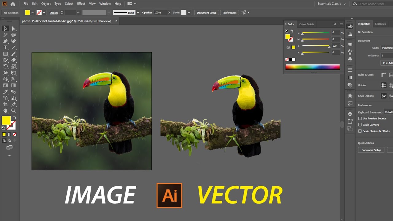Image Trace in Adobe Illustrator CC 2020 | Vectorize Image In Illustrator 2021