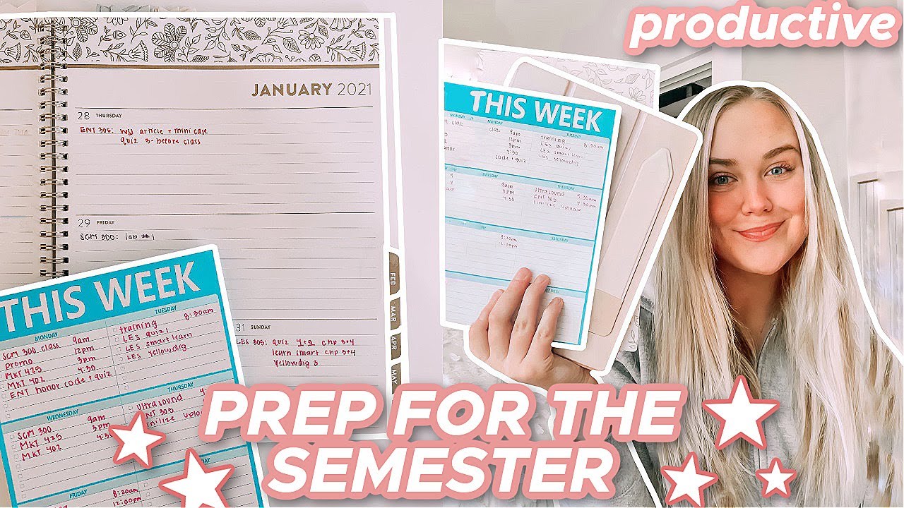 Prep For The Semester With Me | How To Be Productive + Motivated