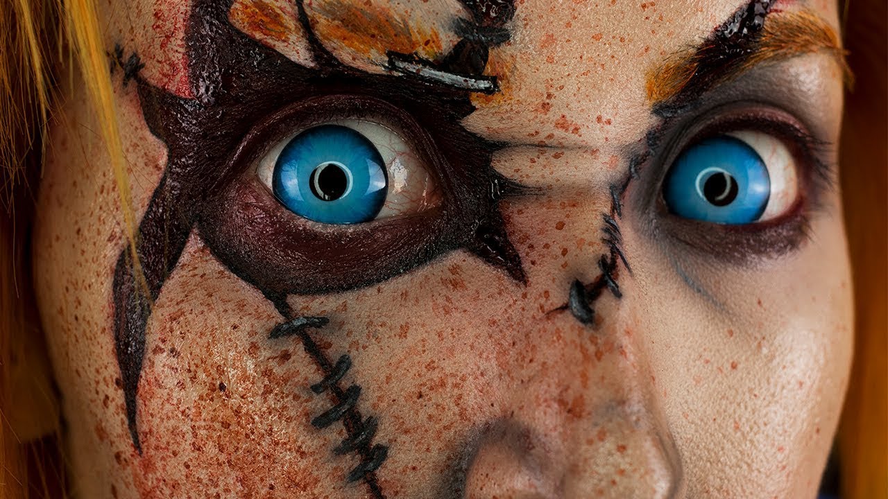 Chucky Halloween Makeup/Body Paint Tutorial
