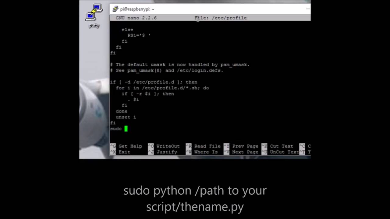 how to: Autorun a python script when a raspberry pi boots - the easy way!(not using cron)