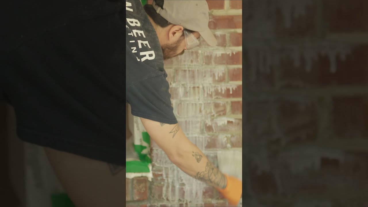 Applying a Brick Lime-Wash Coating
