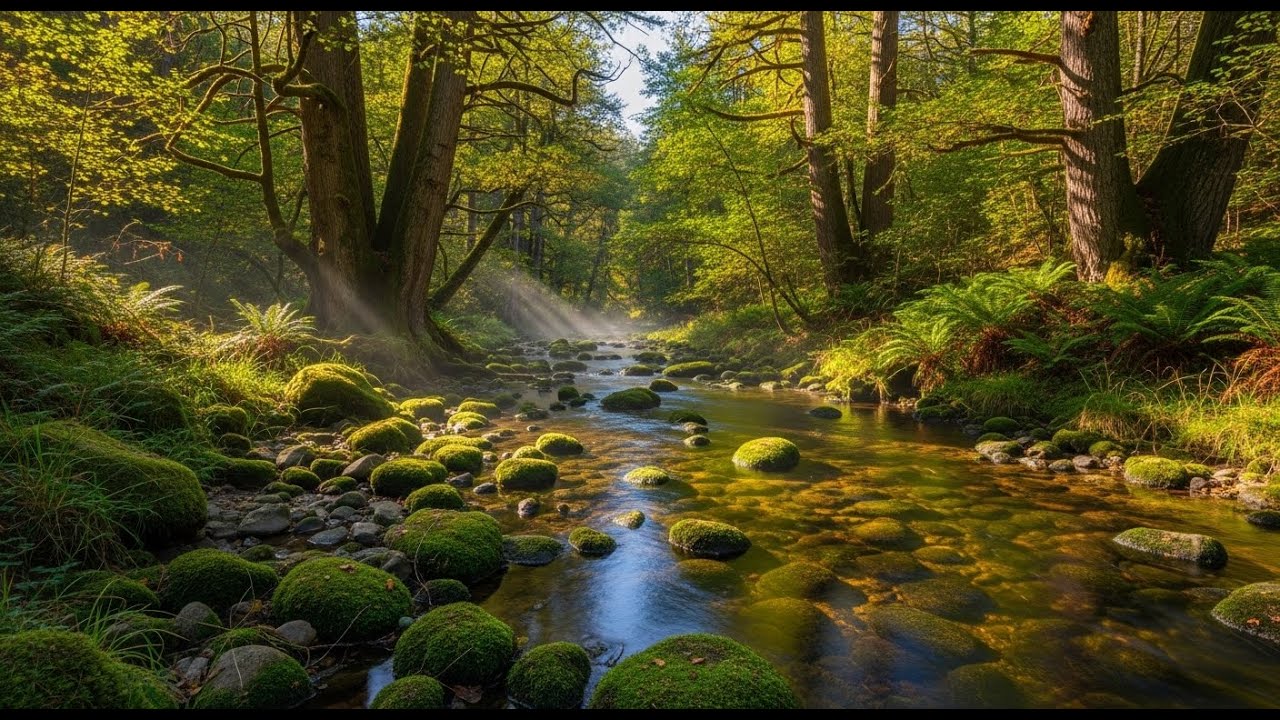 Sleep Aid: Dreamy River Flowing Softly - 24/7 [Ultra HD]