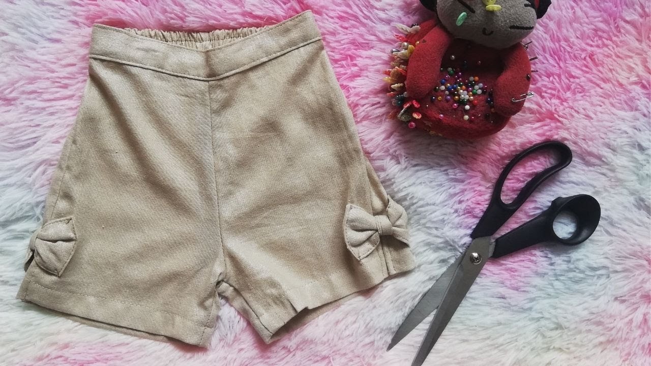 COMO HACER UN SHORT INFANTIL para niñas paso a paso en todas las tallas.
