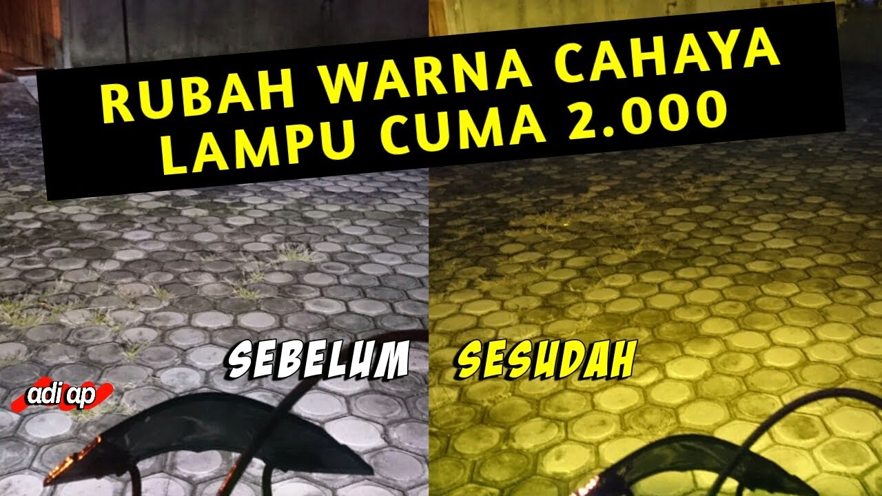 Cara Rubah warna LAMPU SOROT LED