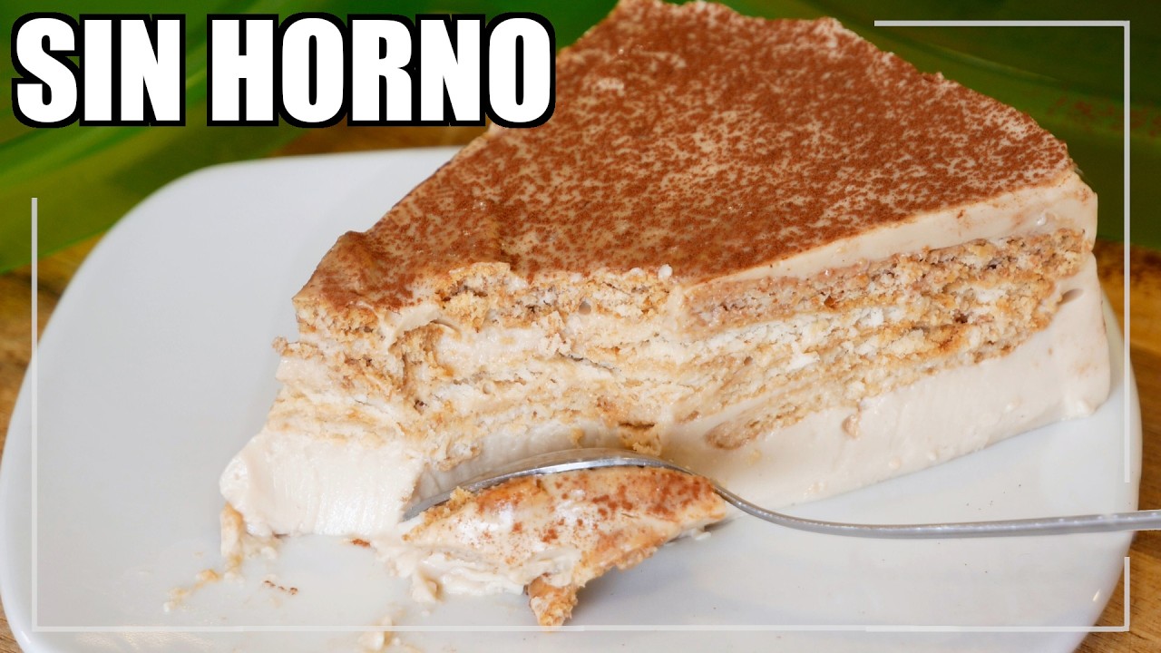 CARLOTA de CAFÉ 😍🎂☕️ Postre frío Sin horno, sin huevo y muy fácil de hacer. Receta # 1050