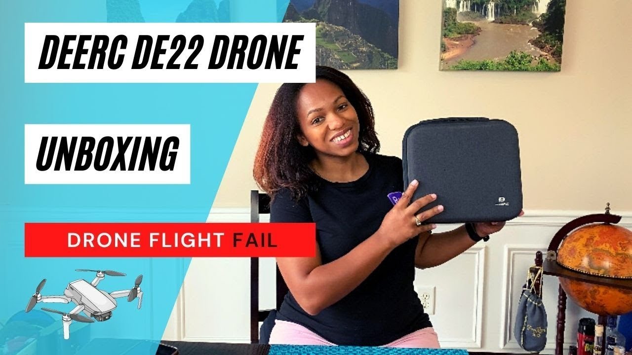 Deerc DE22 Drone Unboxing | Drone Flight Fail