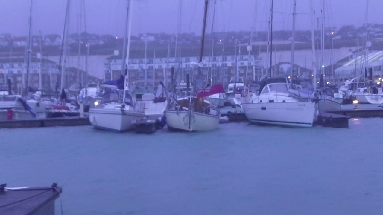 Storm Angus in Brighton Marina