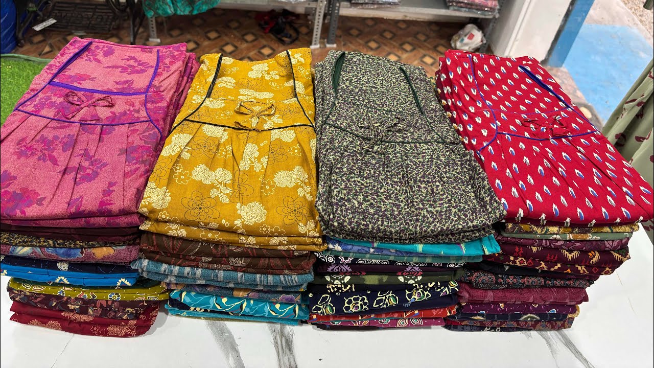 Cotton piping nighties//free shipping all over India//store location Vanasthalipuram hyderabad 