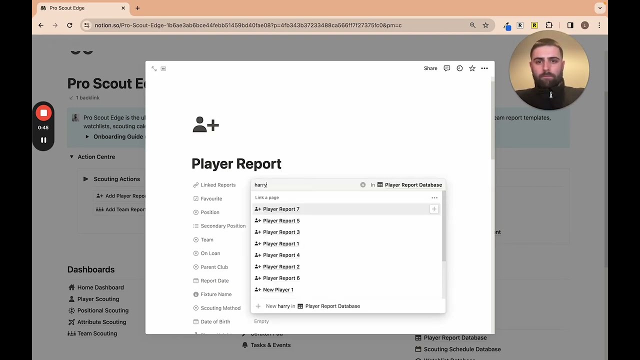 How to write player scout reports using Pro Scout Edge