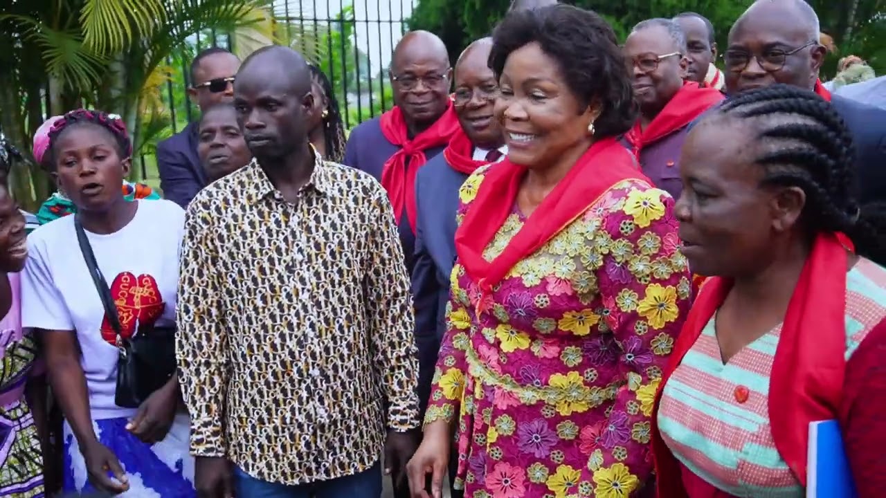 L'arrivée du nouveau commissaire Politique à Djambala.