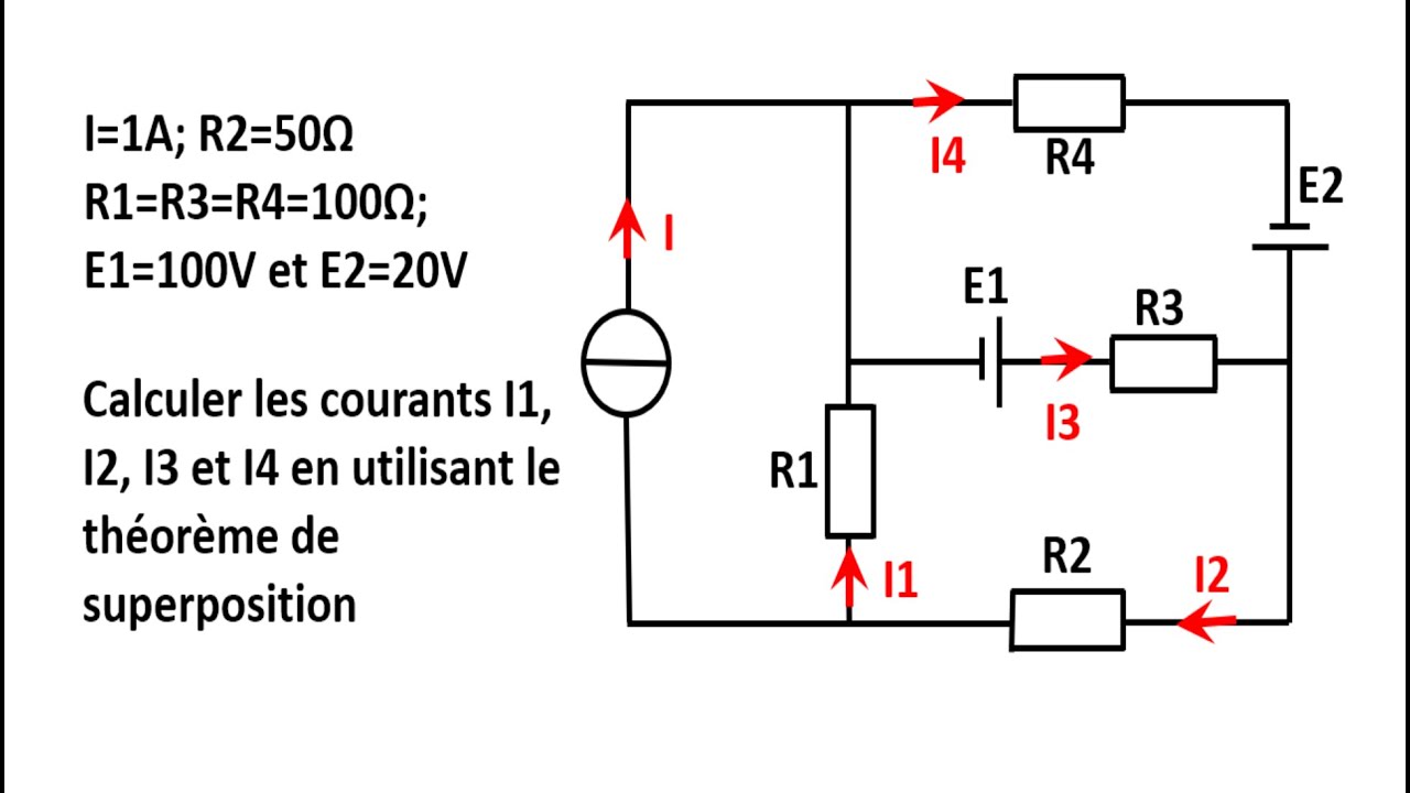 Théorème de superposition exemple 2 