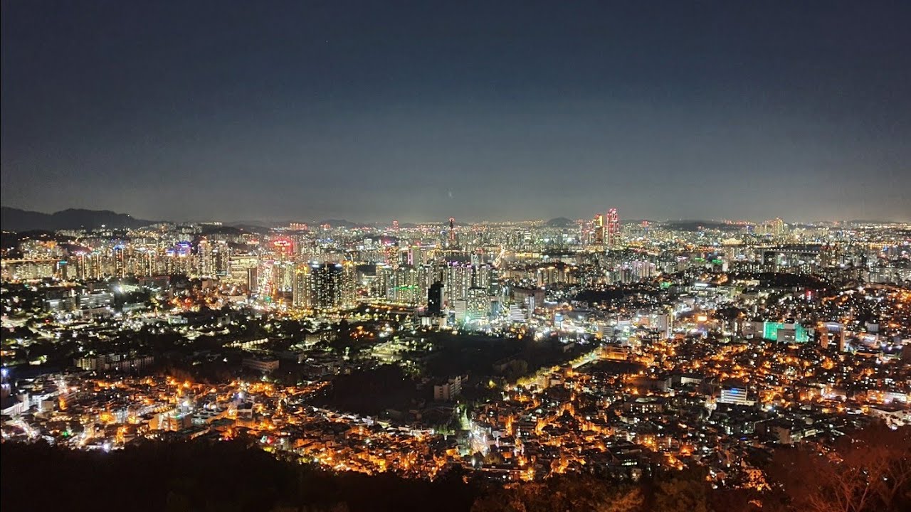 SEOUL NAMSAN TOWER DAY AND NIGHT VIEW