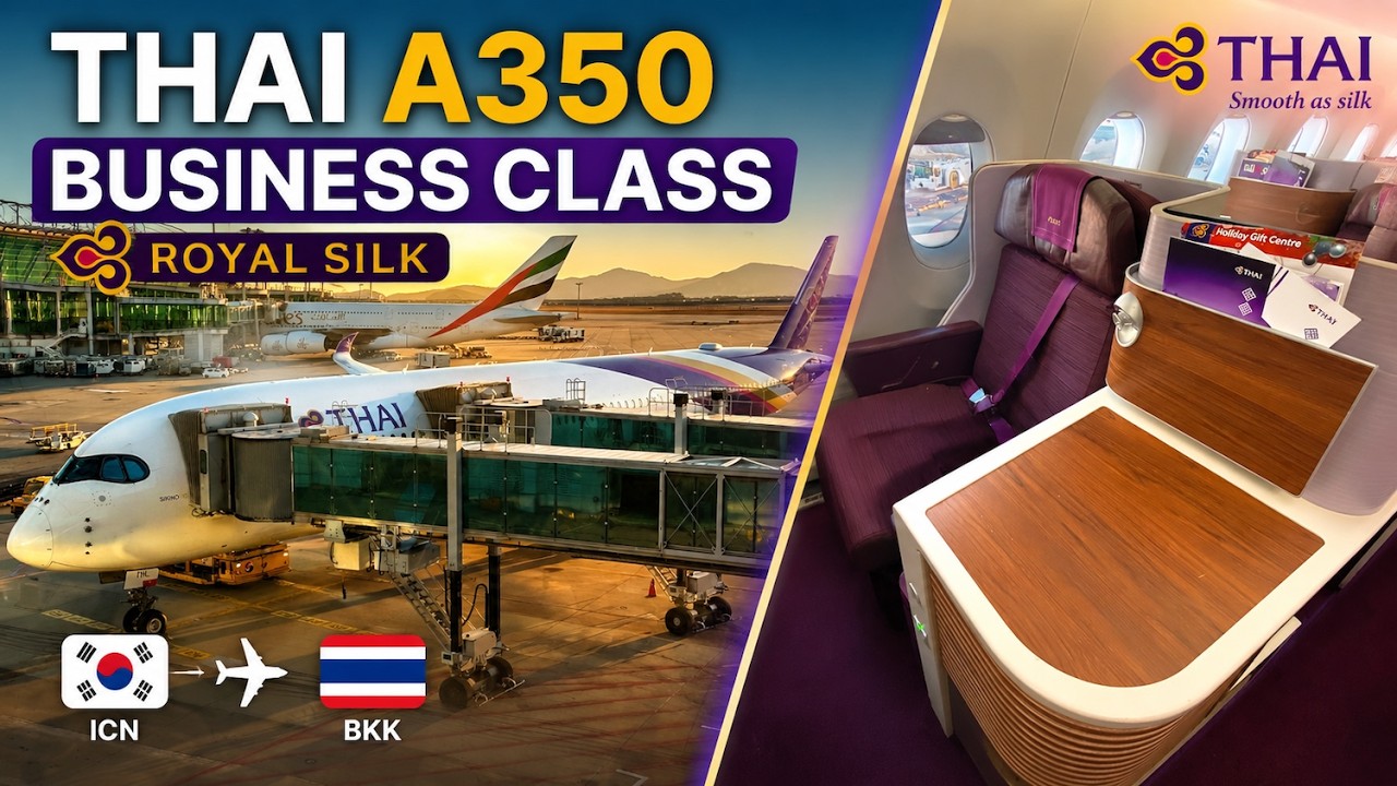 [TRIP REPORT] Thai Airways Airbus A350-900 (Business Class) Seoul Incheon - Bangkok Suvarnabhumi