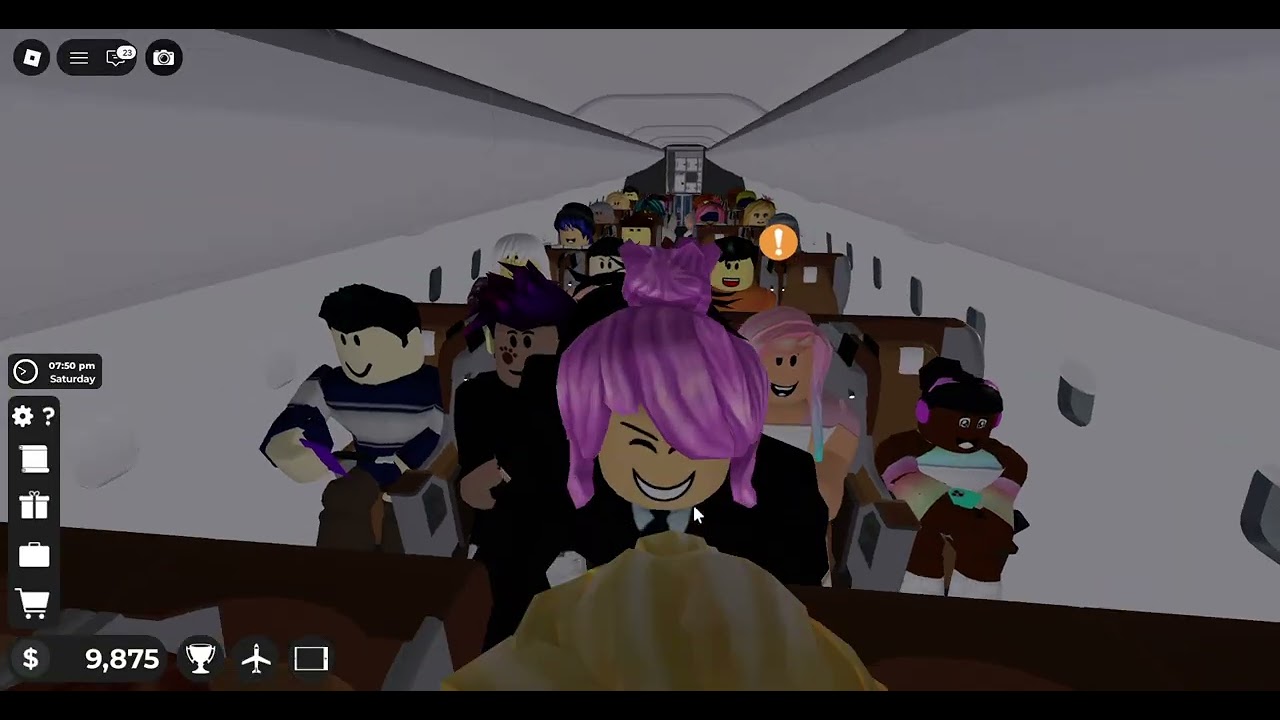Roblox Cabin Crew Simulator buying and using the brand new Concorde.