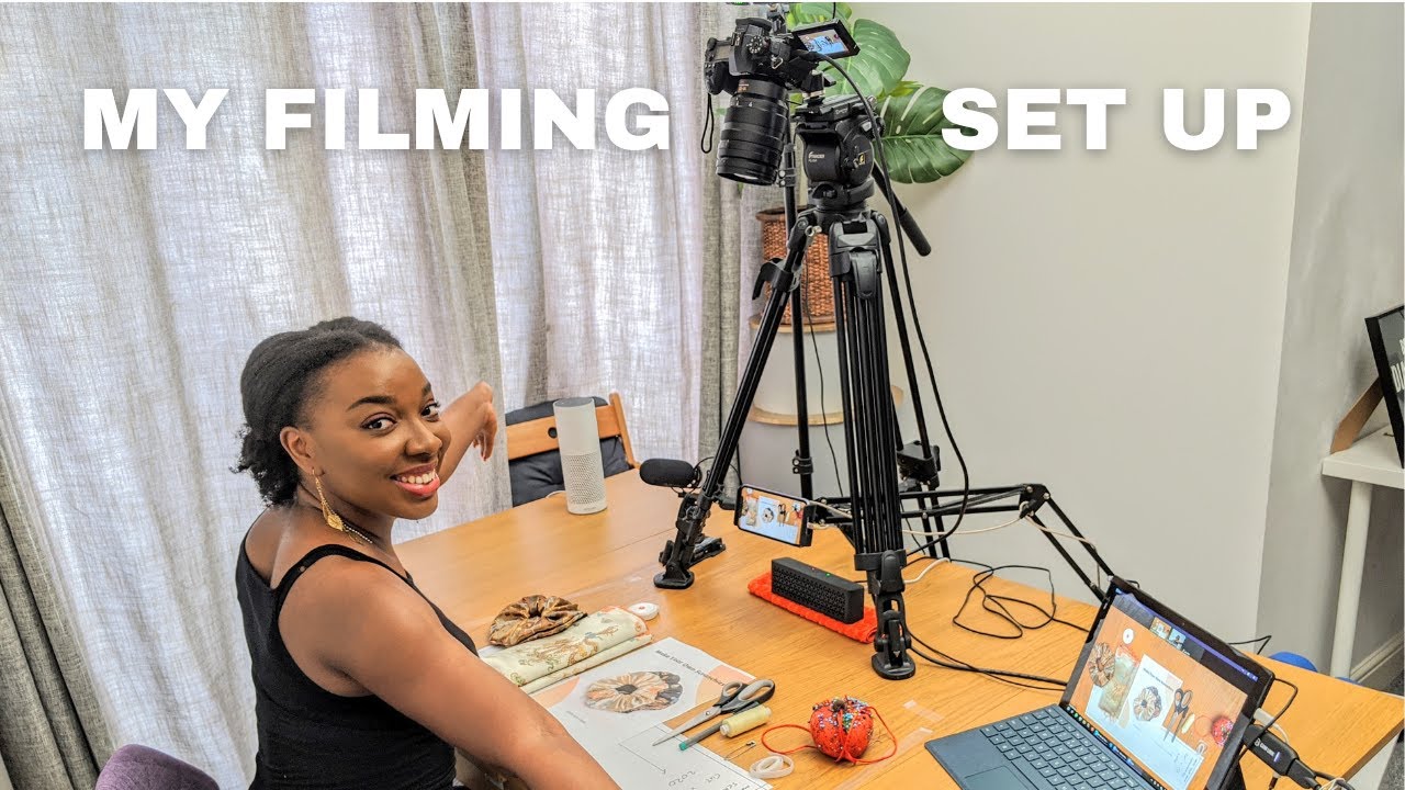 My Filming Set For DIY Sewing YouTube Tutorials | Camera, Lens, Lights, Microphone e.t.c | Kim Dave