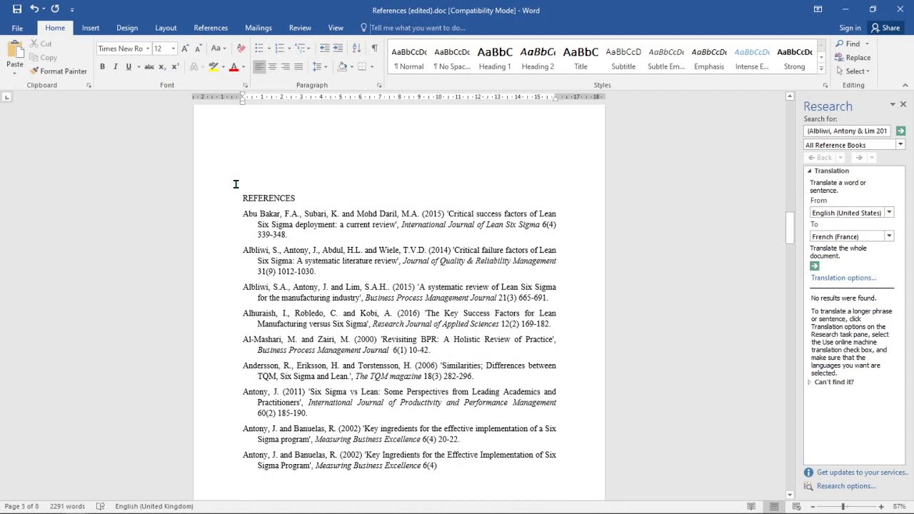 How to Link intext citation to reference in Microsoft Word (hyperlinks)