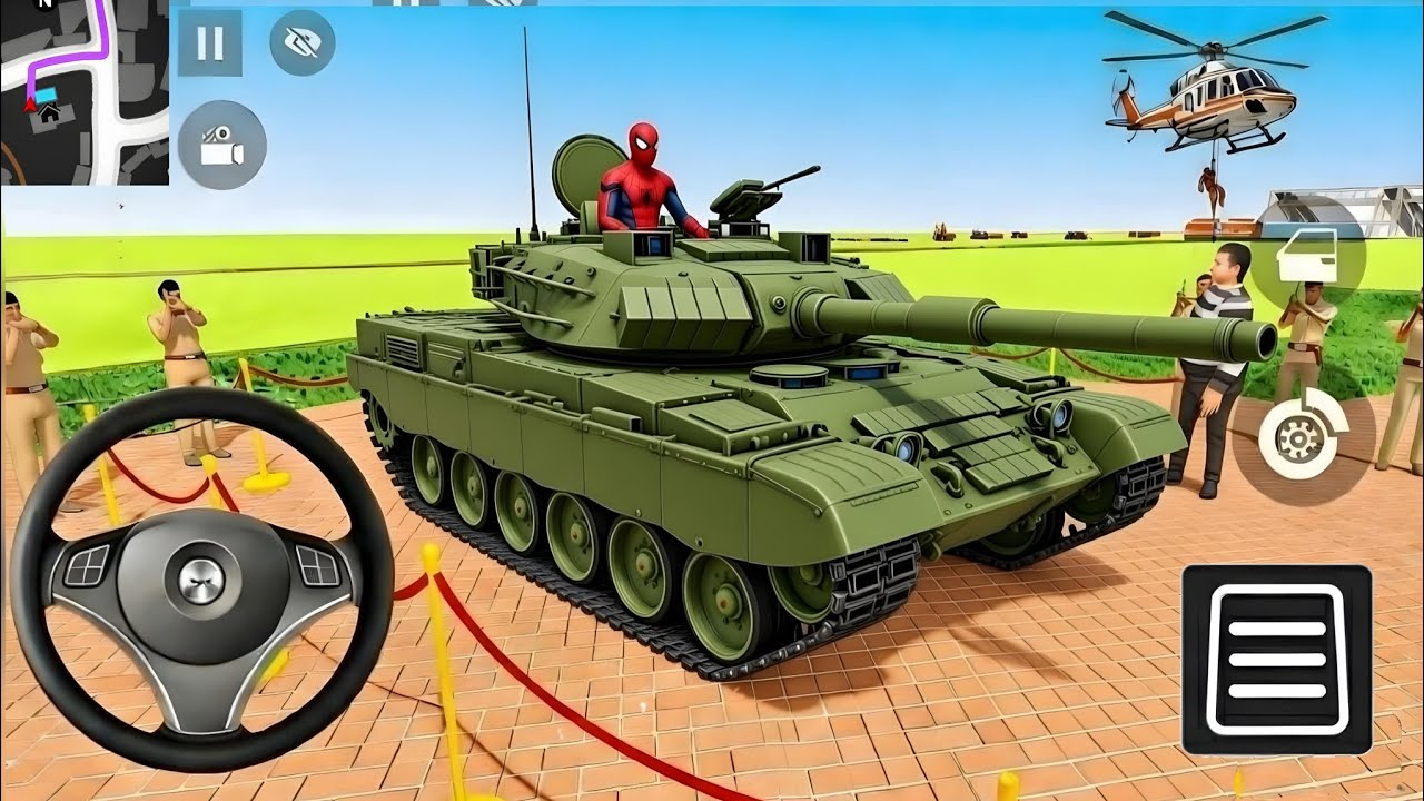 😎Indian Thift Auto Simulator😍Purchase by Spiderman🕷️Monster Army 🪖Tank🔥police City Mission😳 Gameplay