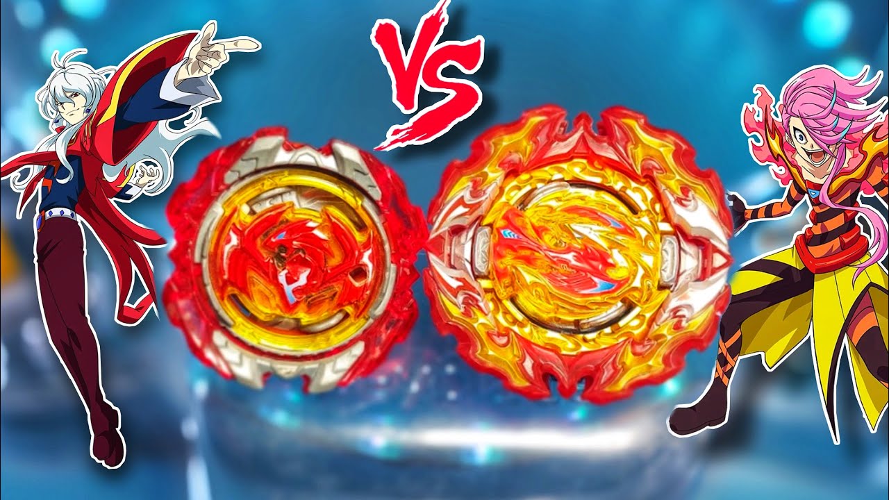 Phi vs Phenomeno - Prominence Phoenix vs Revive Phoenix - Beyblade Burst Turbo vs DB