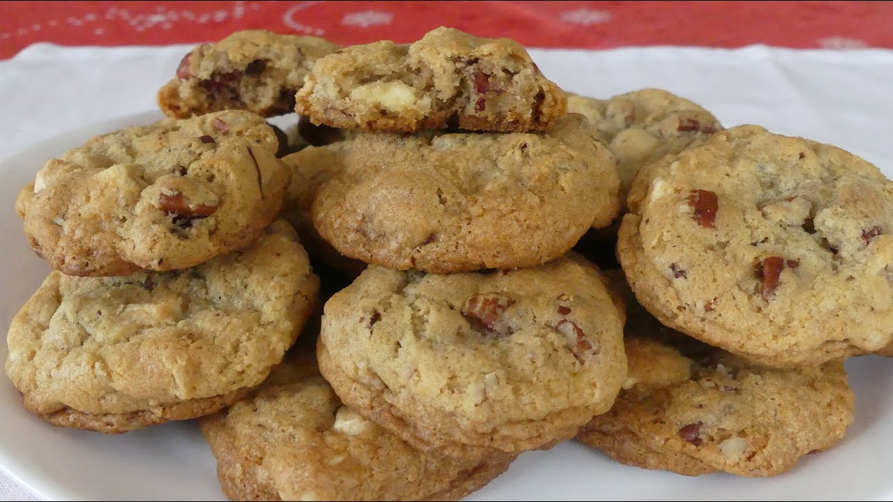 Recette de Cookies au Chocolat Blanc, Noix de Pécan