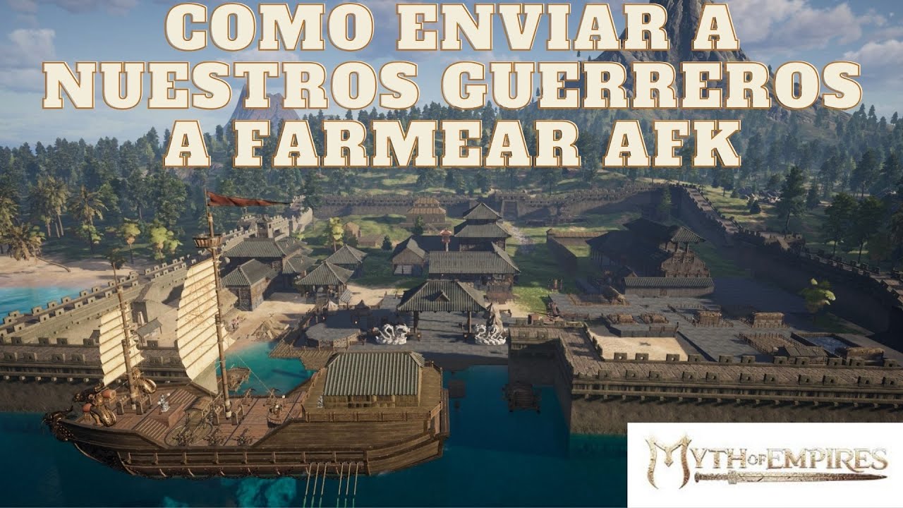 Myth of Empires COMO ENVIAR A NUESTROS GUERREROS A FARMEAR SOLOS