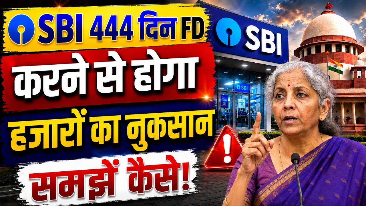 SBI 444-Day FD Scheme: Opportunity or Trap? || SBI Amrit Vrishti Fixed Deposit ||